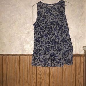 4/$10🌻🌻Purple & blue floral old navy tank top